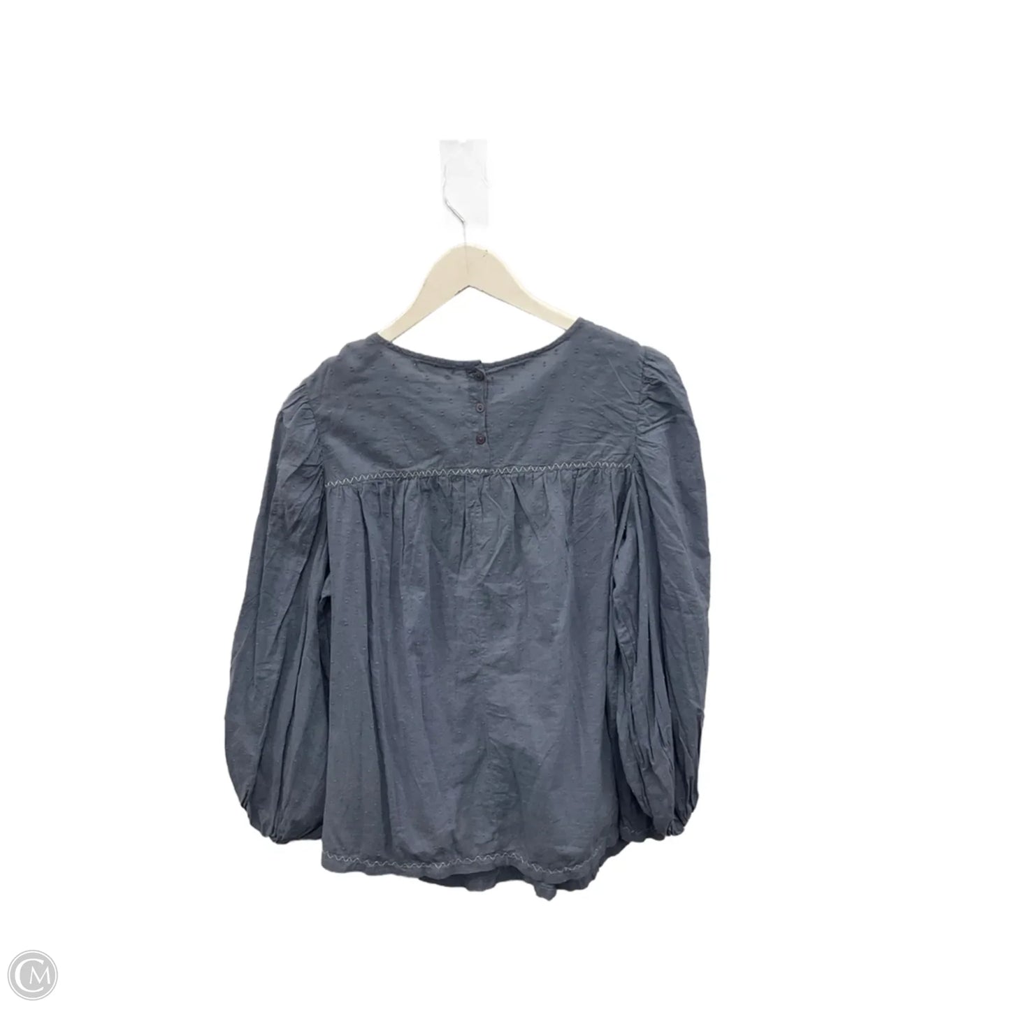 Top Long Sleeve By Max Studio In Blue, Size: M