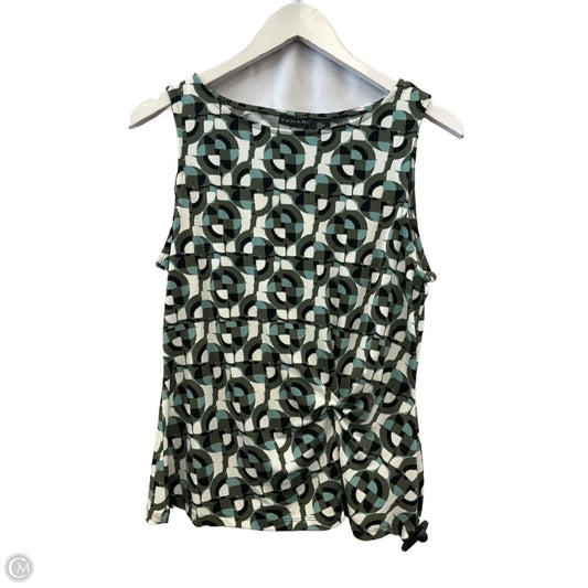 Top Sleeveless By Tahari In Green, Size: M