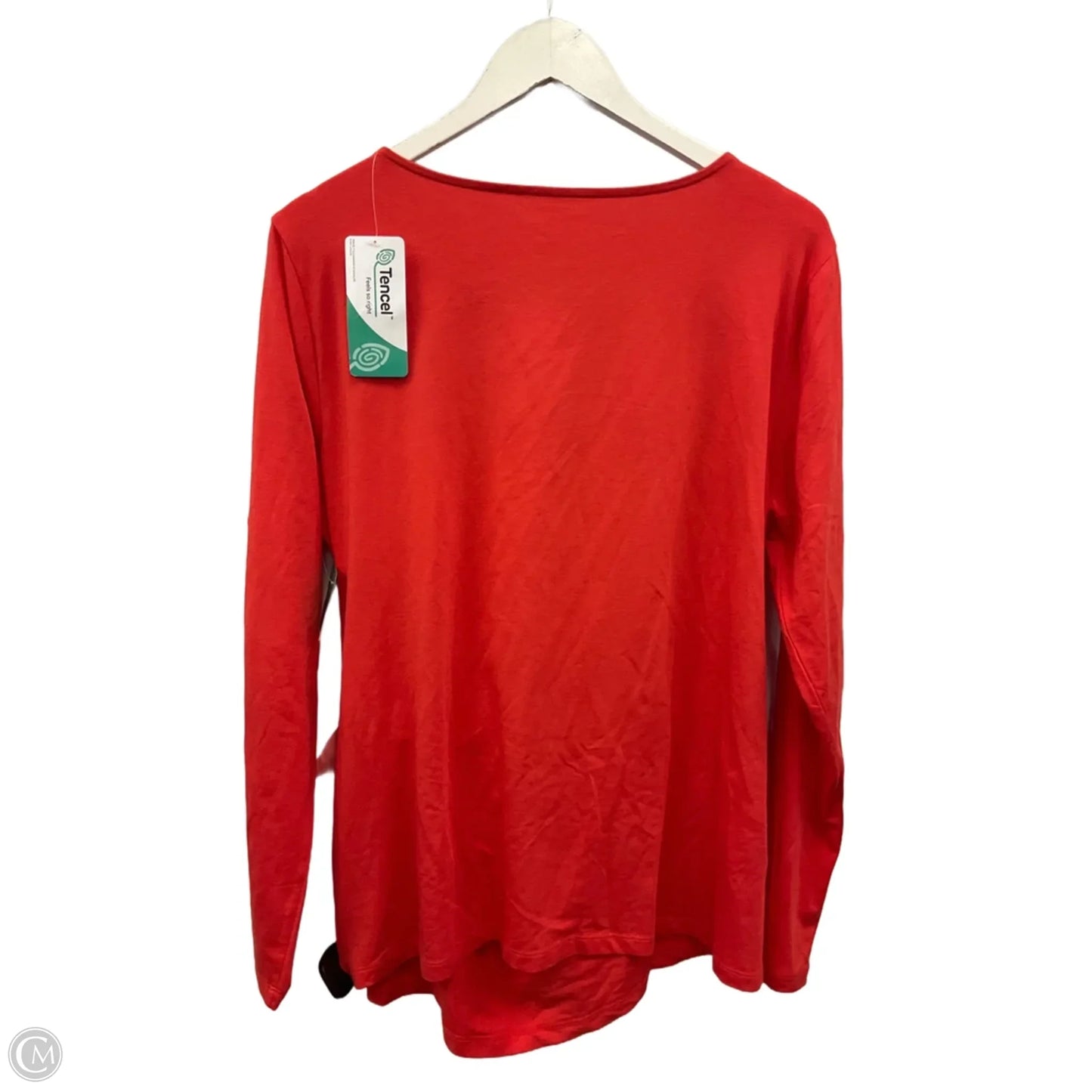 Top Long Sleeve By Lands End In Orange, Size: Xl