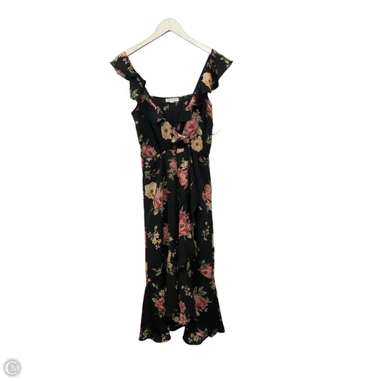Dress Casual Midi By Socialite In Floral Print, Size: M
