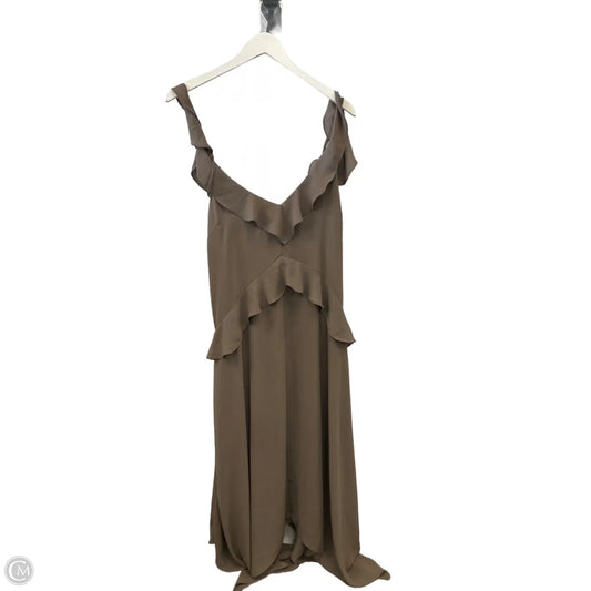 Dress Casual Midi By Bcbgmaxazria In Brown, Size: S