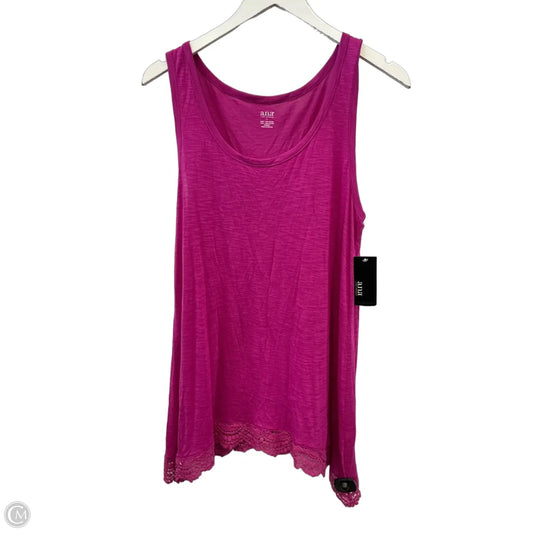 Top Sleeveless By Ana In Purple, Size: L