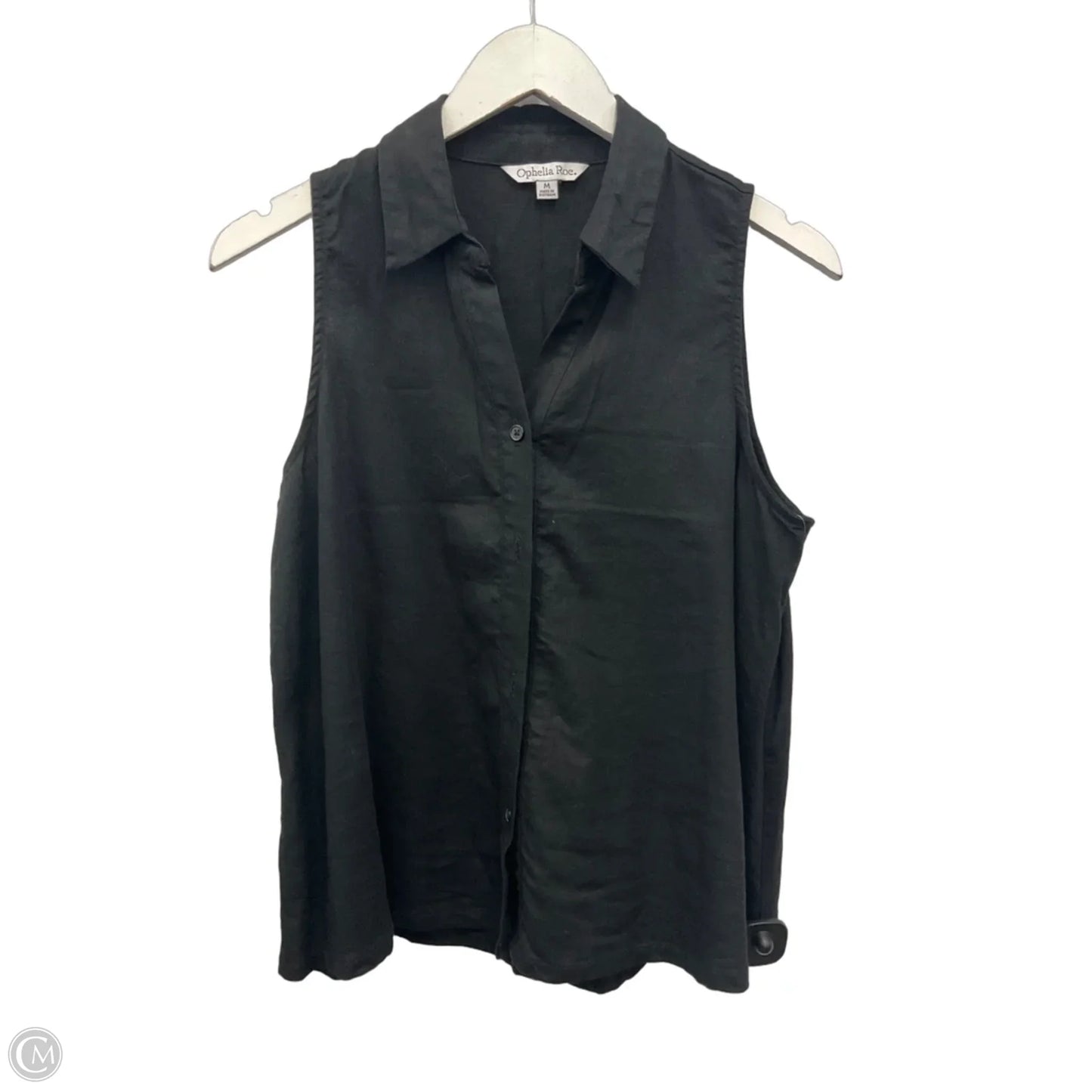 Top Sleeveless By Ophelia Roe In Black, Size: M