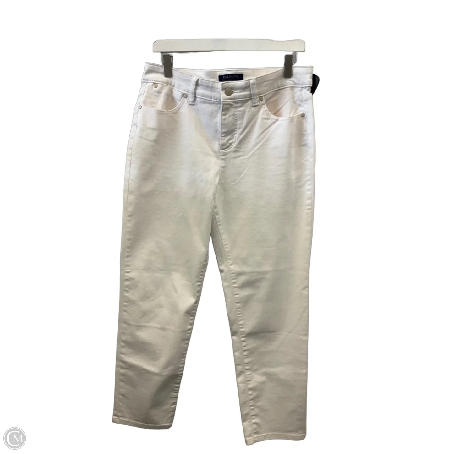 Jeans Skinny By Talbots In White, Size: 12