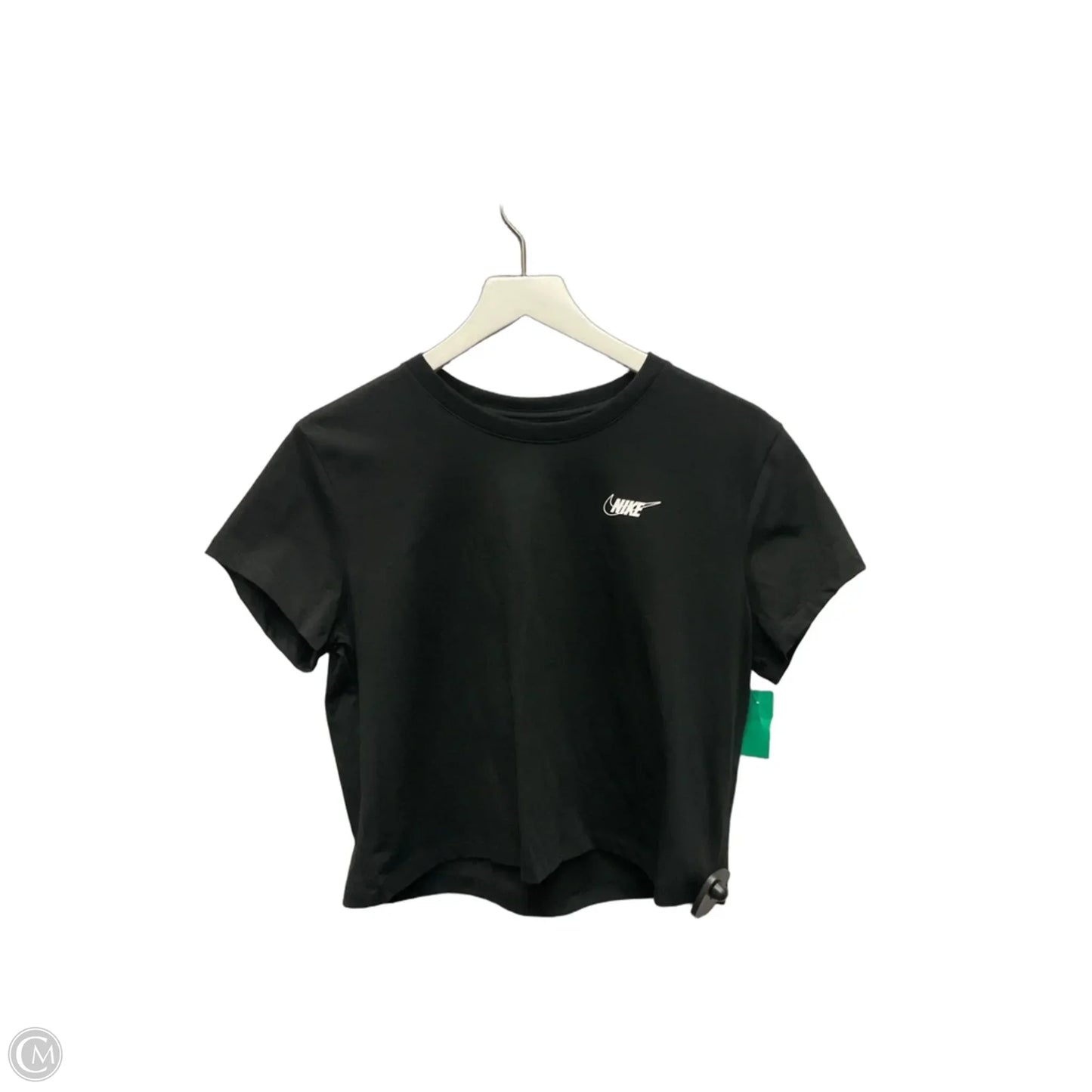 Athletic Top Short Sleeve By Nike Apparel In Black, Size: M