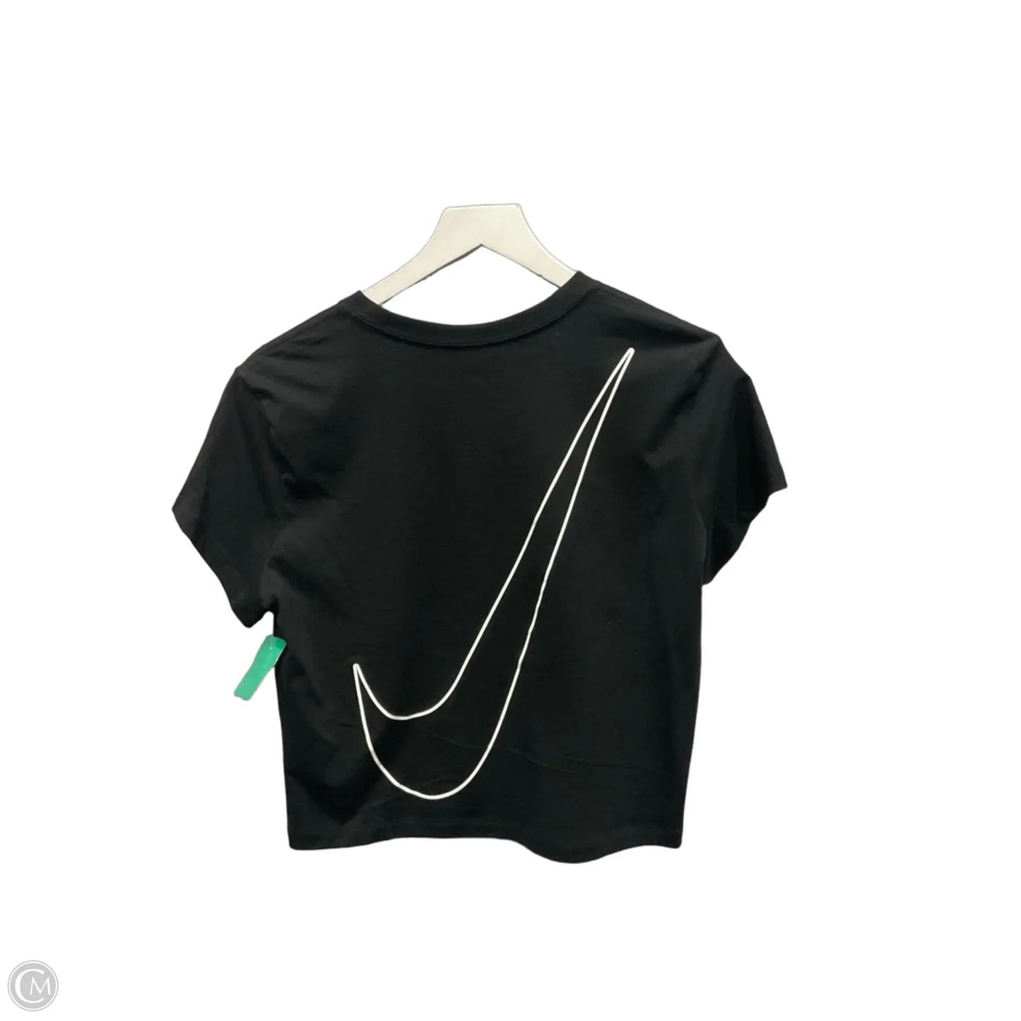 Athletic Top Short Sleeve By Nike Apparel In Black, Size: M