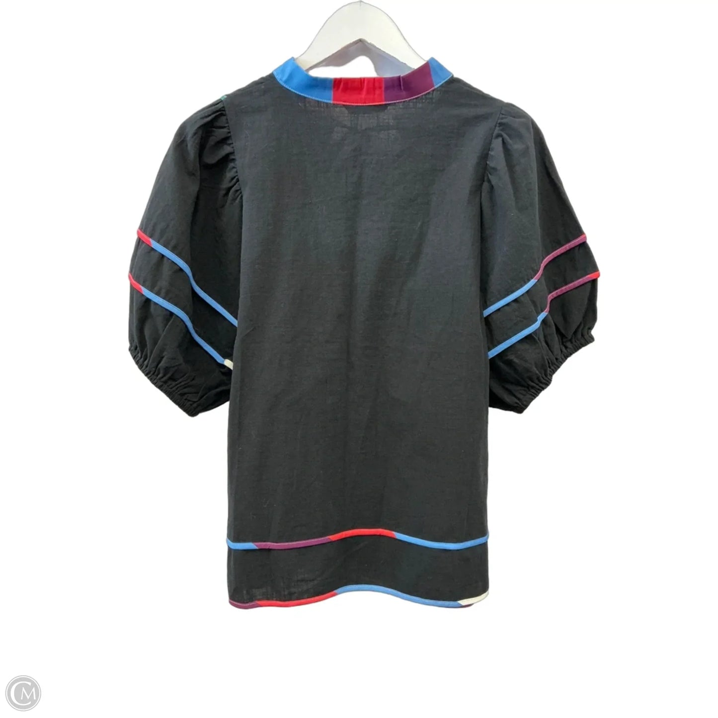 Top Short Sleeve By Clothes Mentor In Black, Size: S