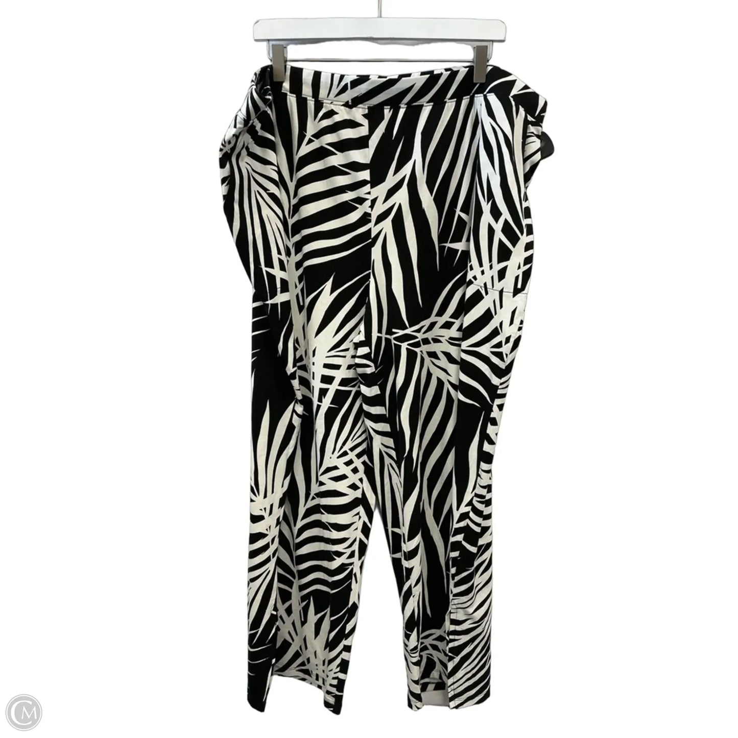 Pants Wide Leg By D&co. In Black & White, Size: 20