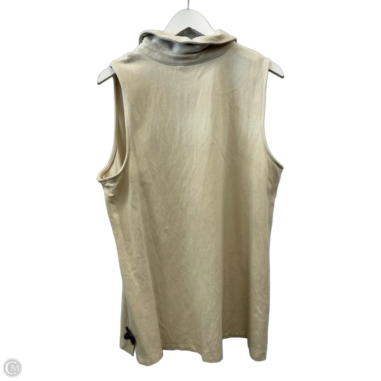 Top Sleeveless By Belle By Kim Gravel In Beige, Size: 2x