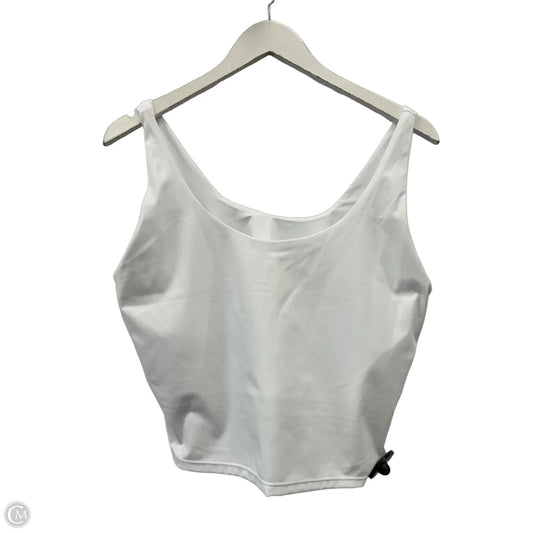Athletic Tank Top By Clothes Mentor In White, Size: L