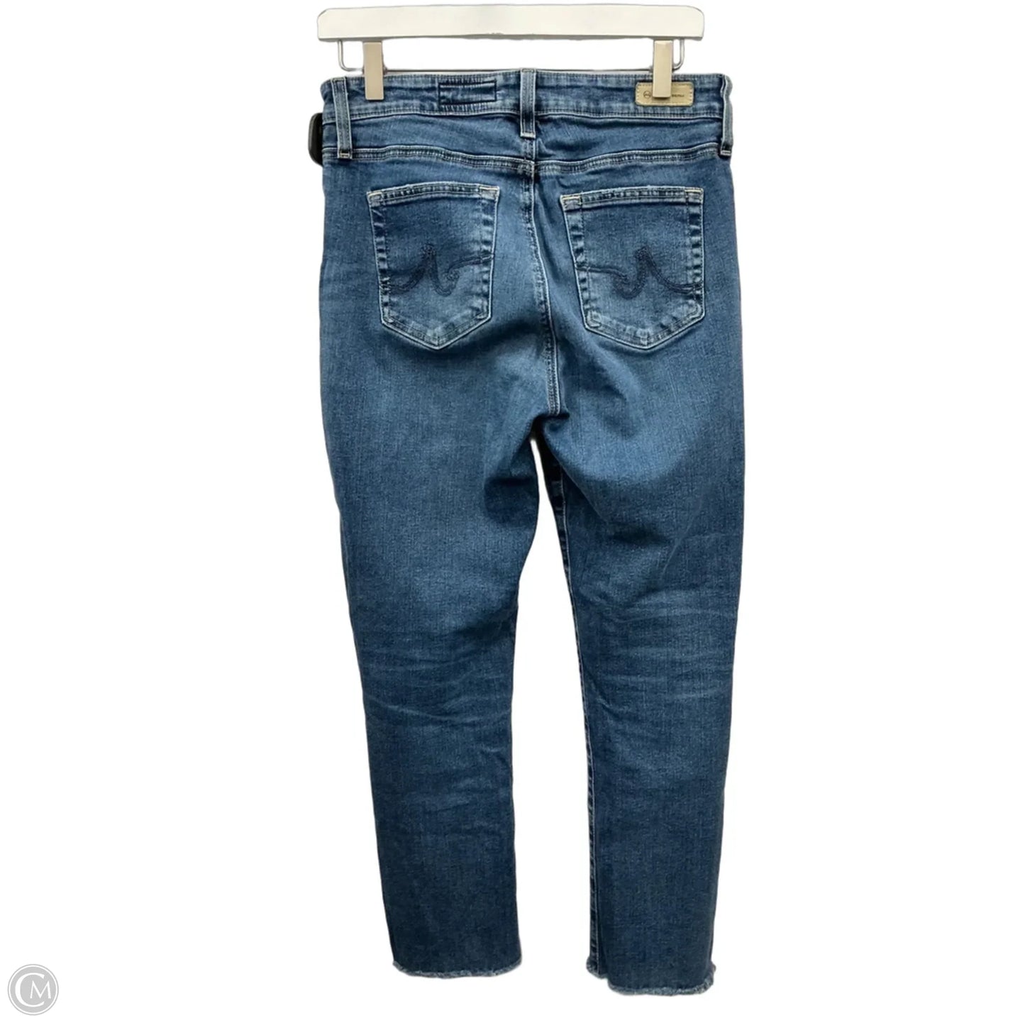 Jeans Cropped By Ag Jeans In Blue Denim, Size: 6