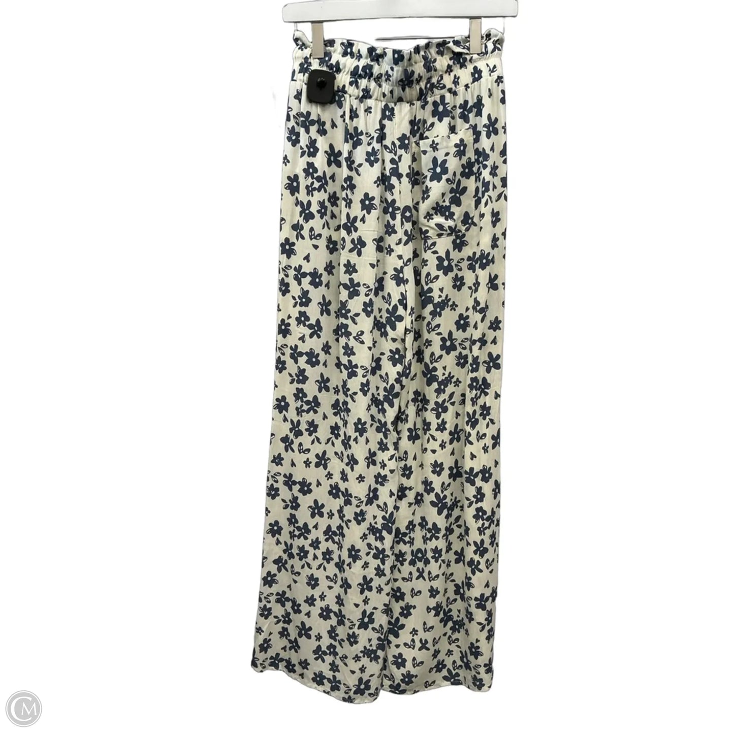 Pants Wide Leg By Kendall + Kylie In Blue & Cream, Size: 6