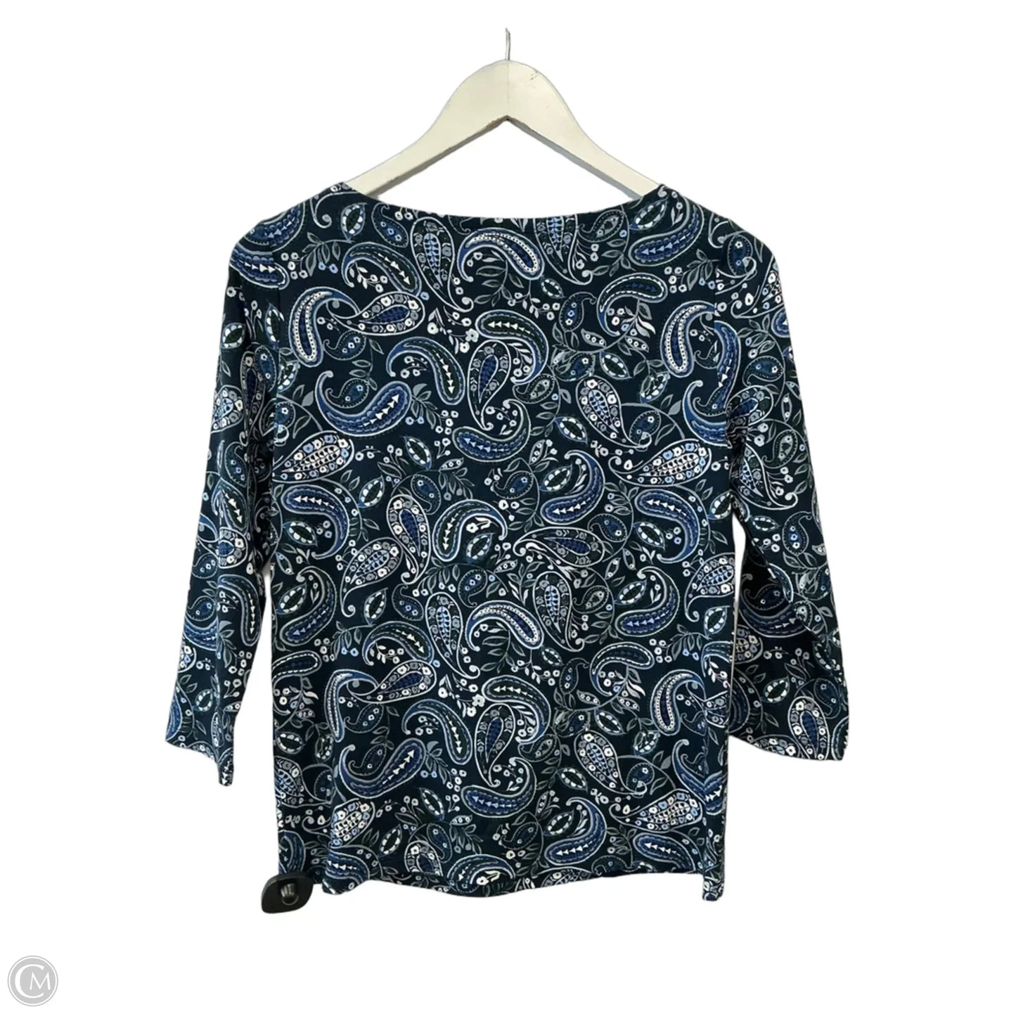 Top 3/4 Sleeve By Ann Taylor In Blue, Size: Xs