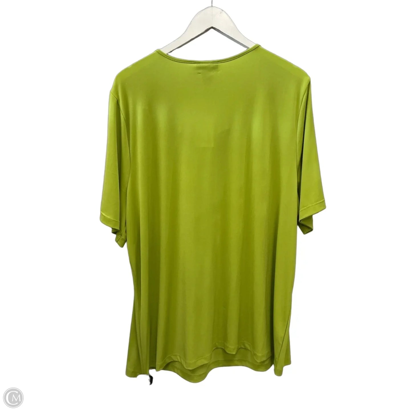 Top Short Sleeve By Maggie Barnes In Green, Size: 1x