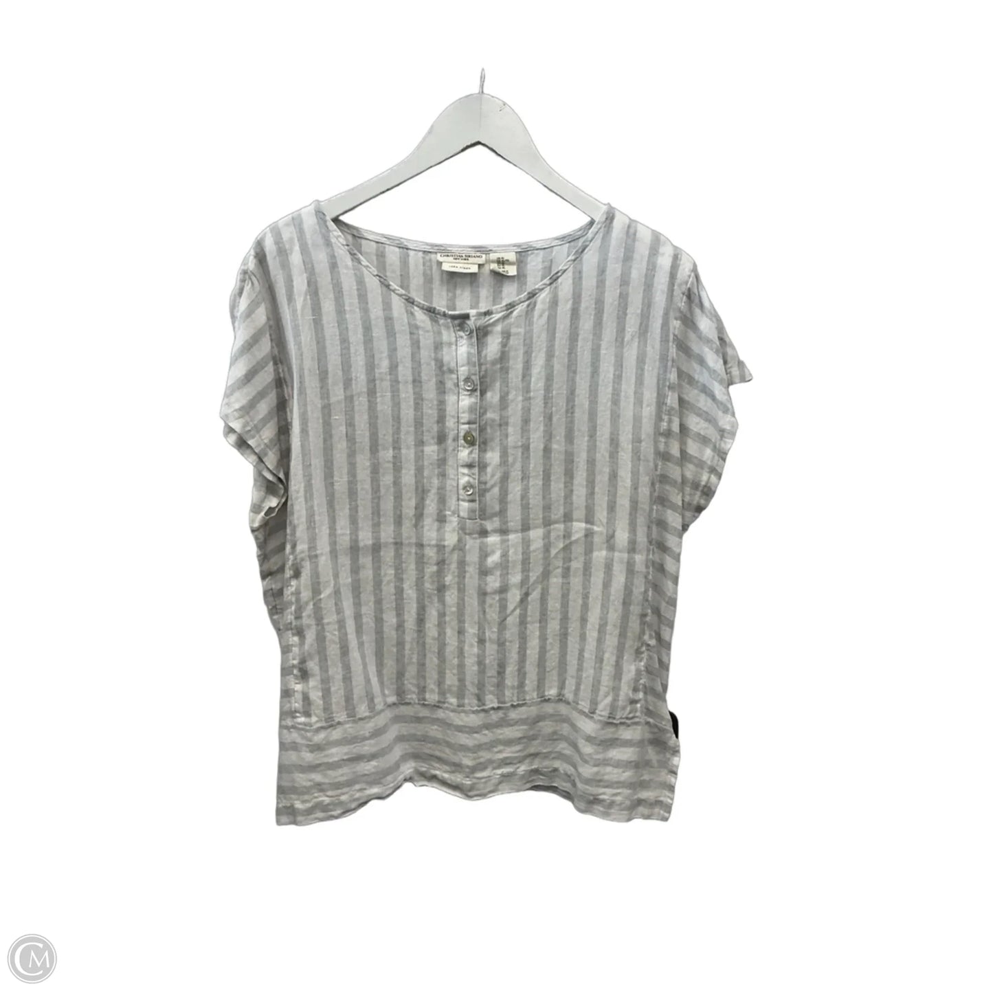 Top Short Sleeve By Christian Siriano In White, Size: Xl
