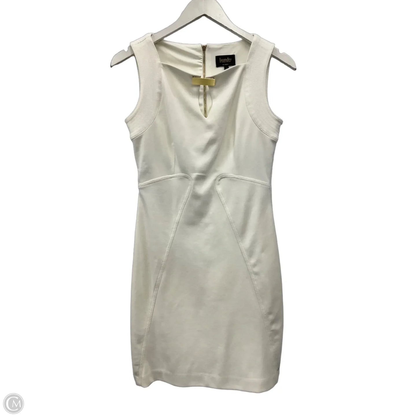 Dress Casual Midi By Laundry In Ivory, Size: Xs
