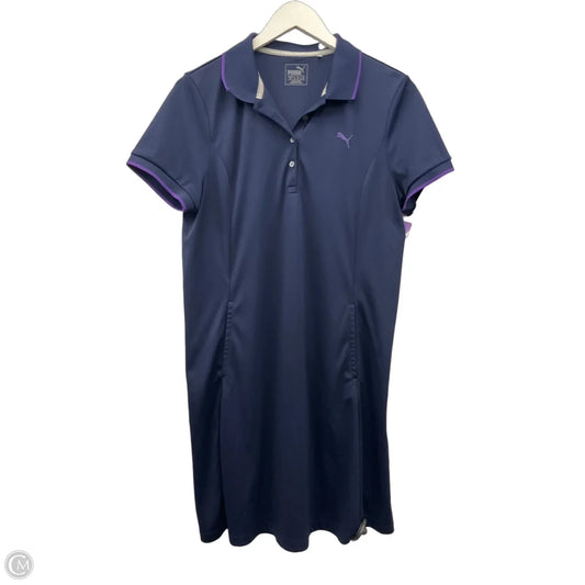 Athletic Dress By Puma In Navy, Size: L