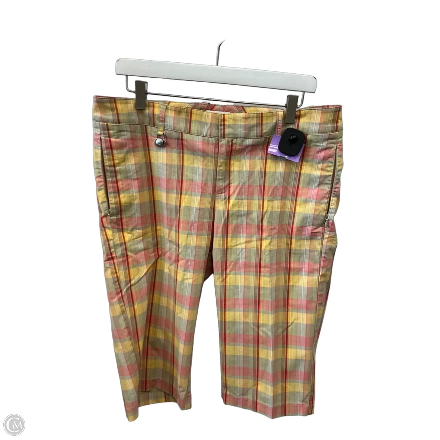 Athletic Shorts By Dockers In Orange & Yellow, Size: M