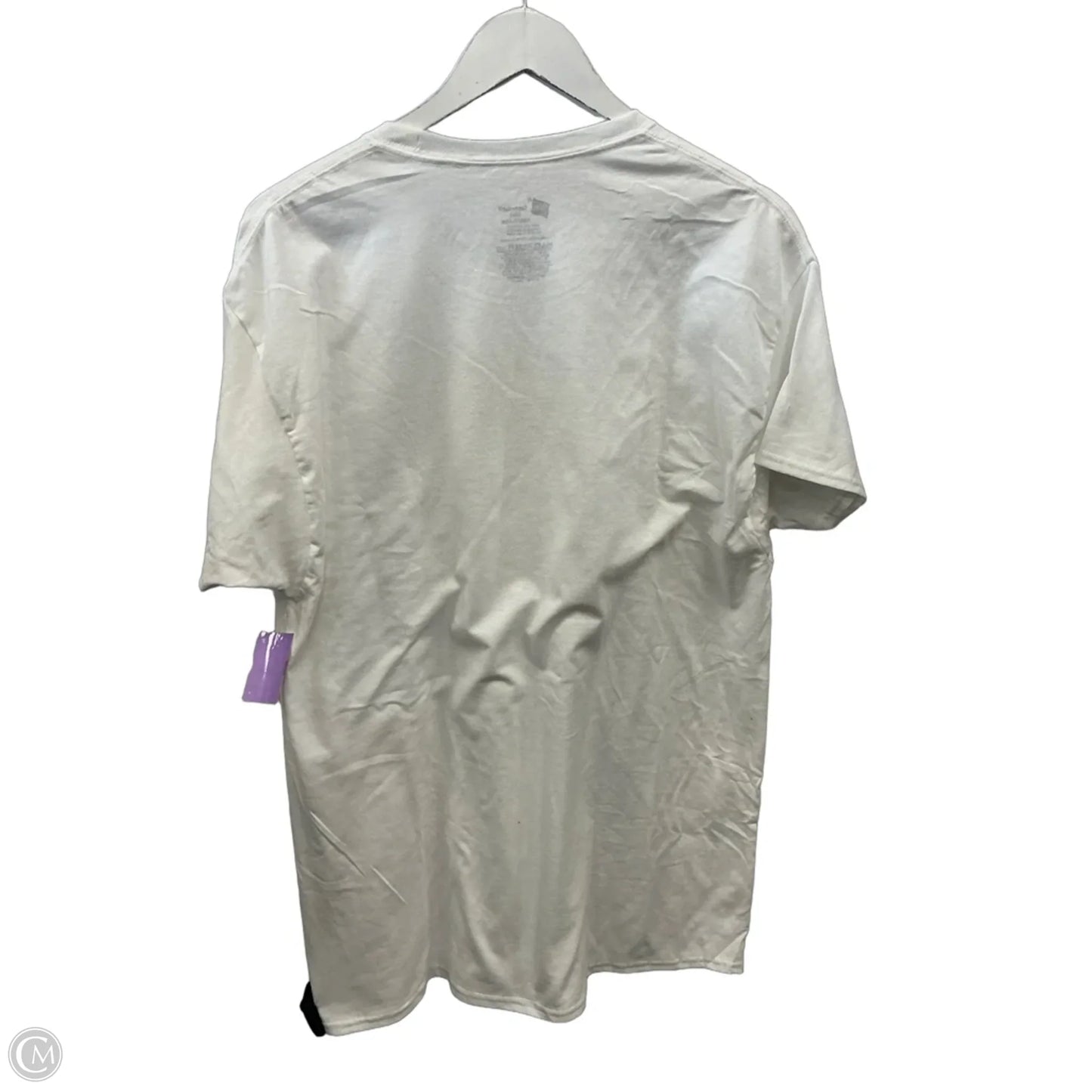 Top Short Sleeve By Hanes In White, Size: L