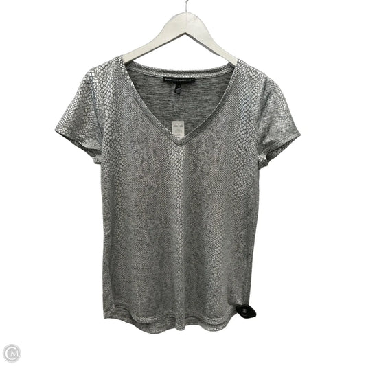 Top Short Sleeve By White House Black Market In Snakeskin Print, Size: S