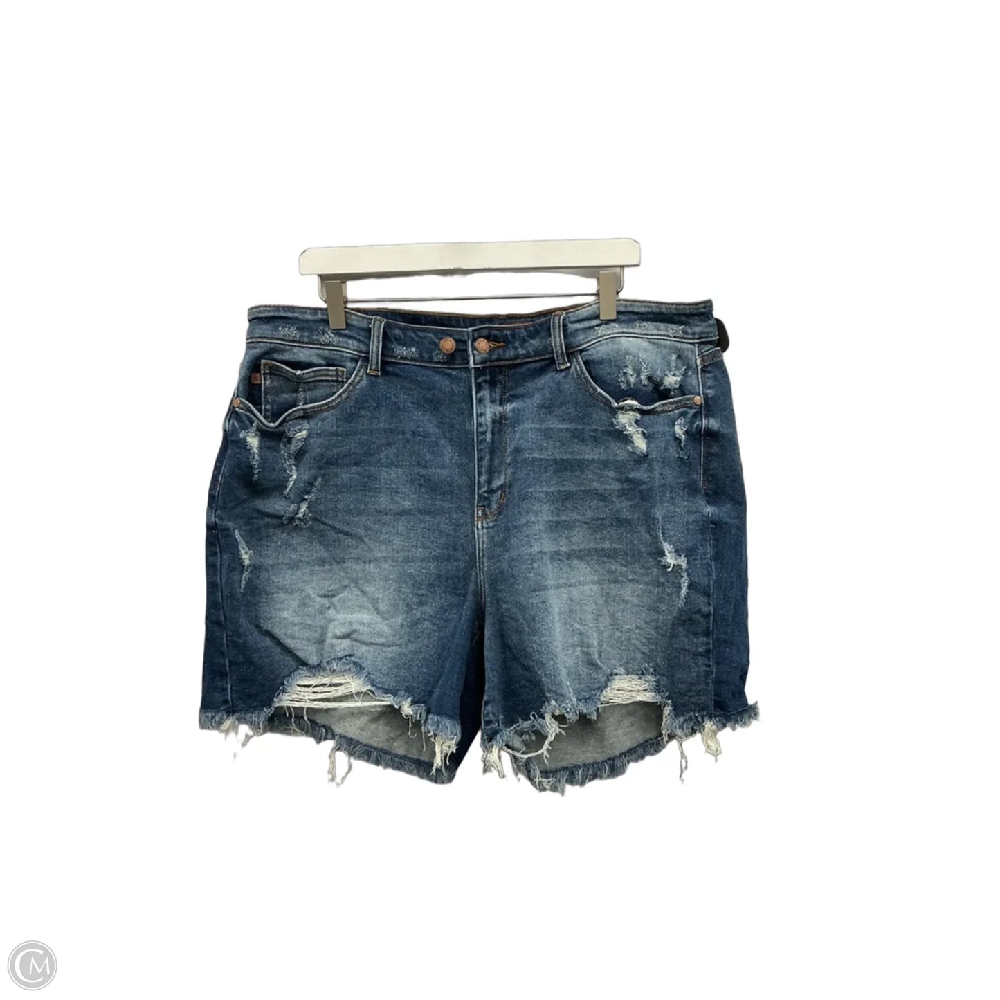 Shorts By Judy Blue In Blue Denim, Size: 3x