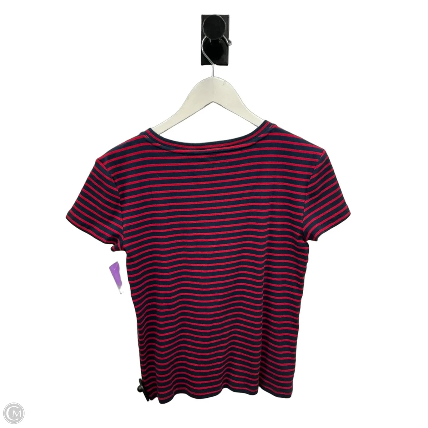 Top Short Sleeve By Loft In Red, Size: M