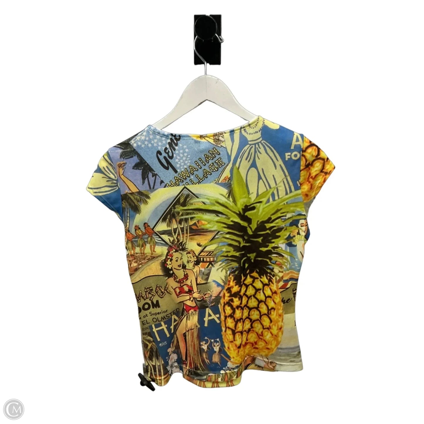 Top Short Sleeve By Cme In Green, Size: S