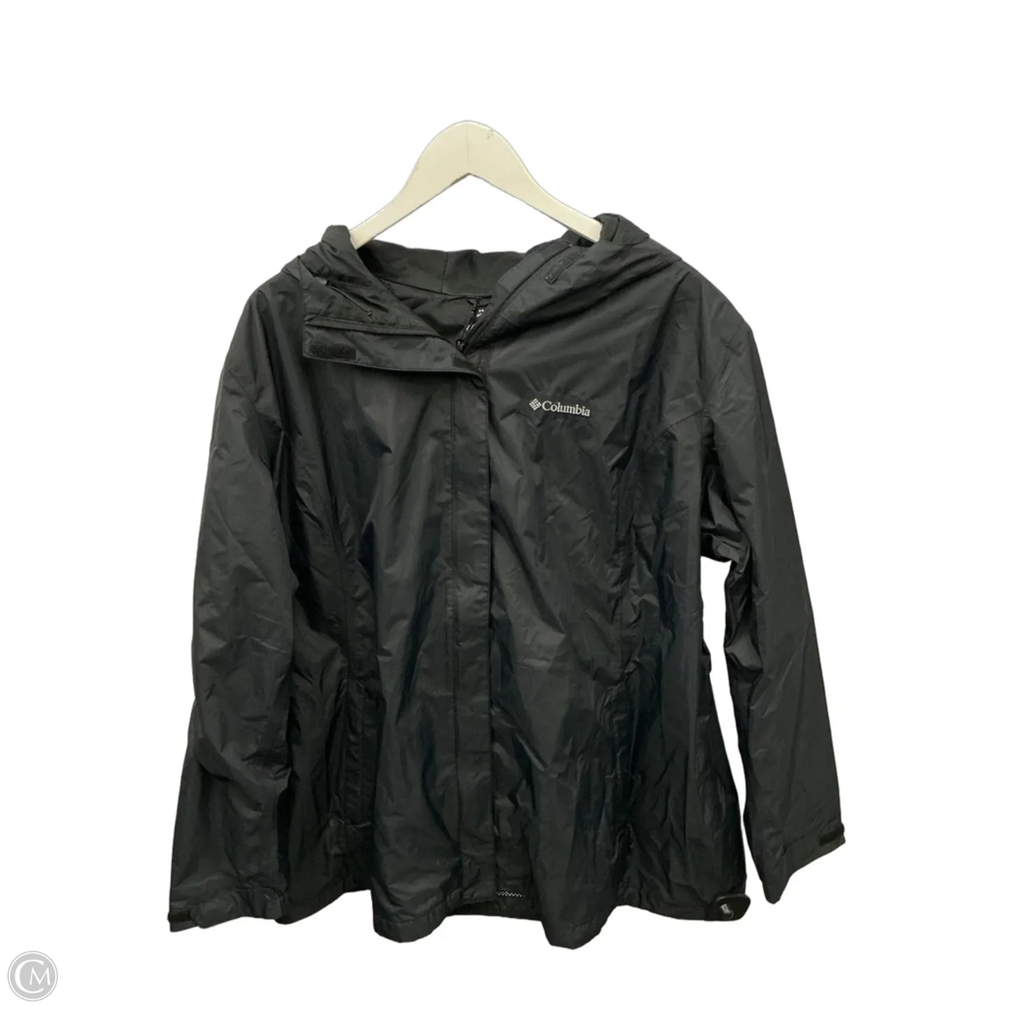 Jacket Windbreaker By Columbia In Black, Size: 3x