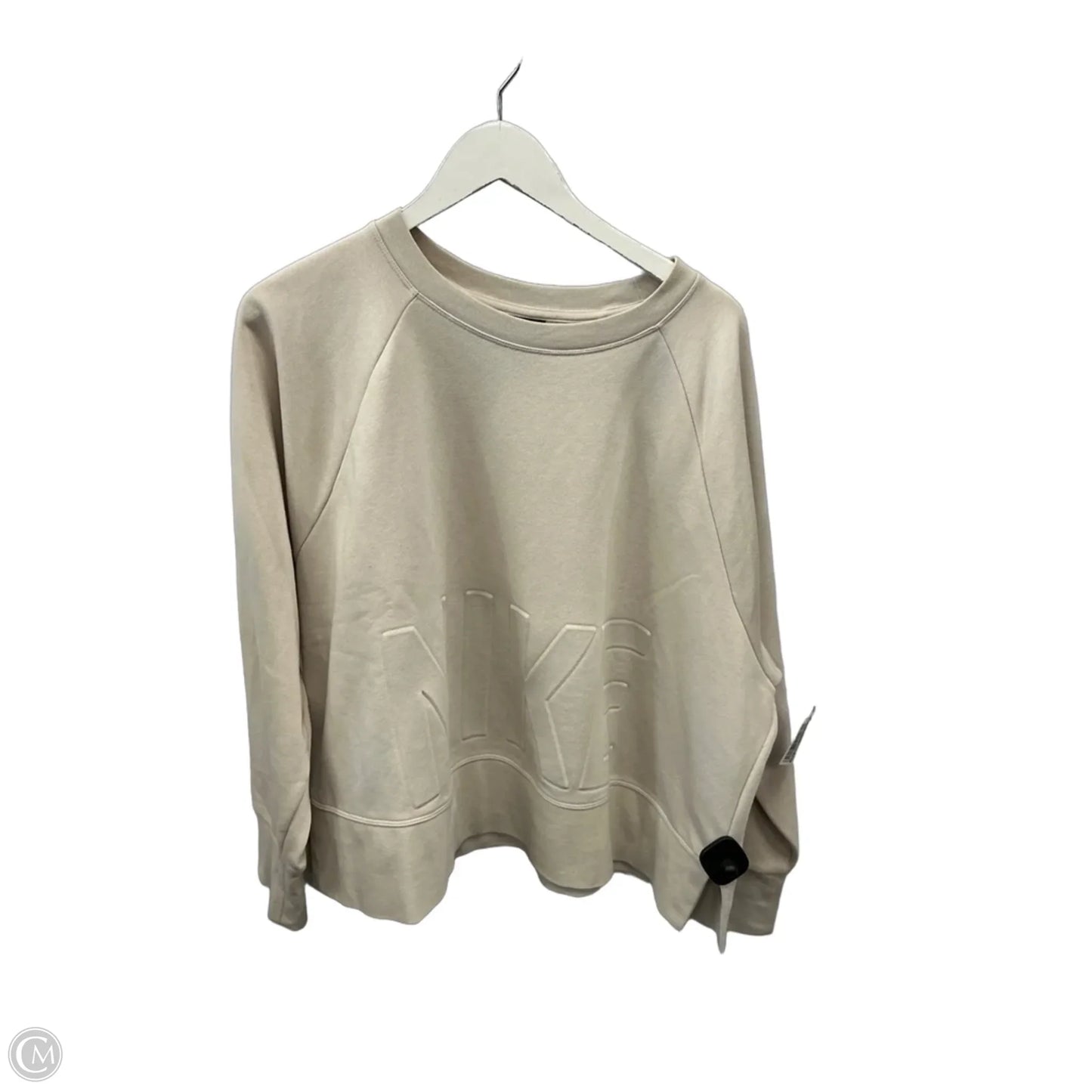 Athletic Sweatshirt Collar By Nike Apparel In Ivory, Size: 2x