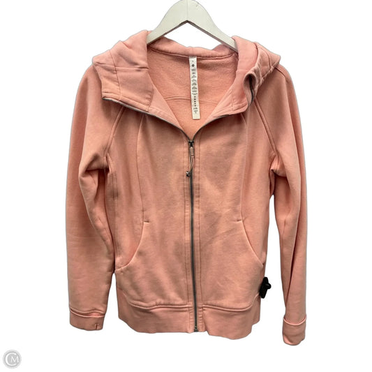 Athletic Jacket By Lululemon In Pink, Size: M