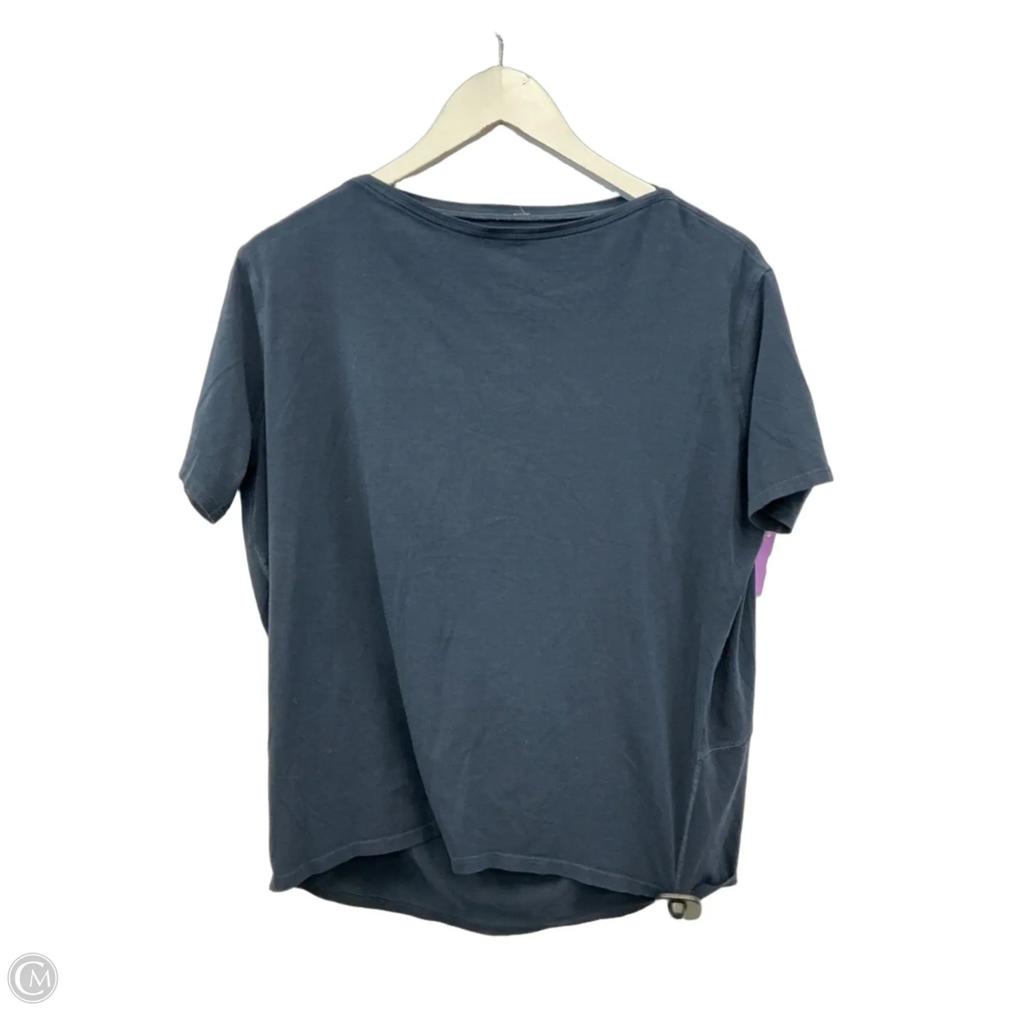 Athletic Top Short Sleeve By Lululemon In Navy, Size: S