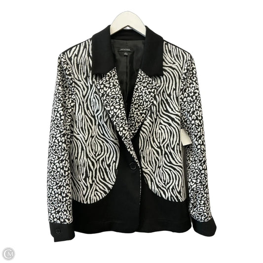 Blazer By Notations In Zebra Print, Size: L
