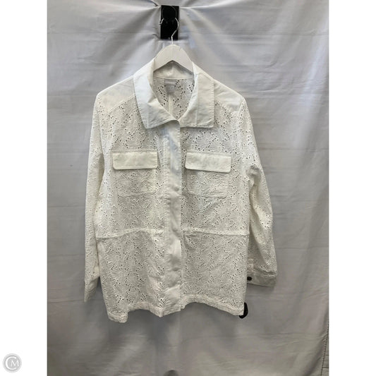 Jacket Other By Chicos In White, Size: Xl