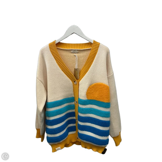Sweater Cardigan By Simply Southern In Yellow, Size: Xl