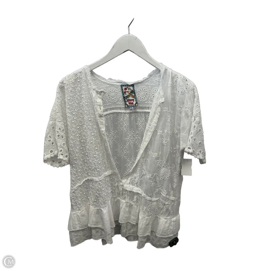 Top Short Sleeve By Johnny Was In White, Size: S