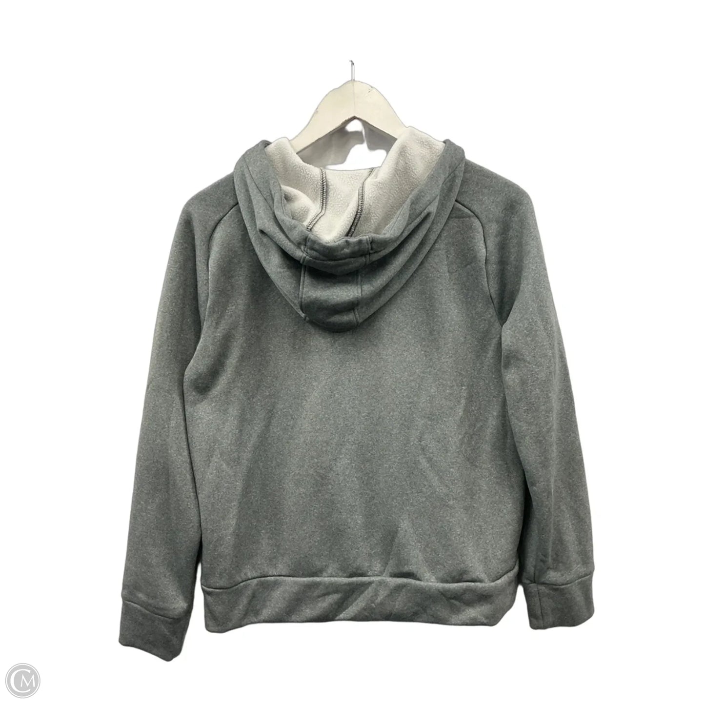 Athletic Sweatshirt Hoodie By Under Armour In Grey, Size: S