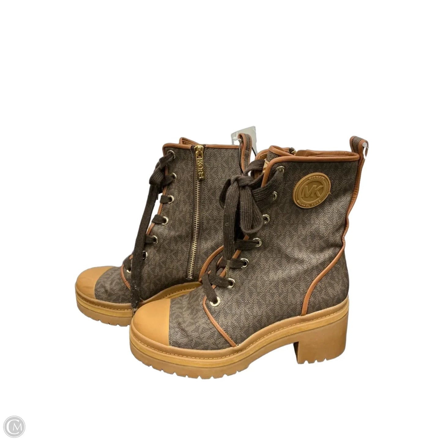 Boots Designer By Michael Kors In Brown, Size: 7.5