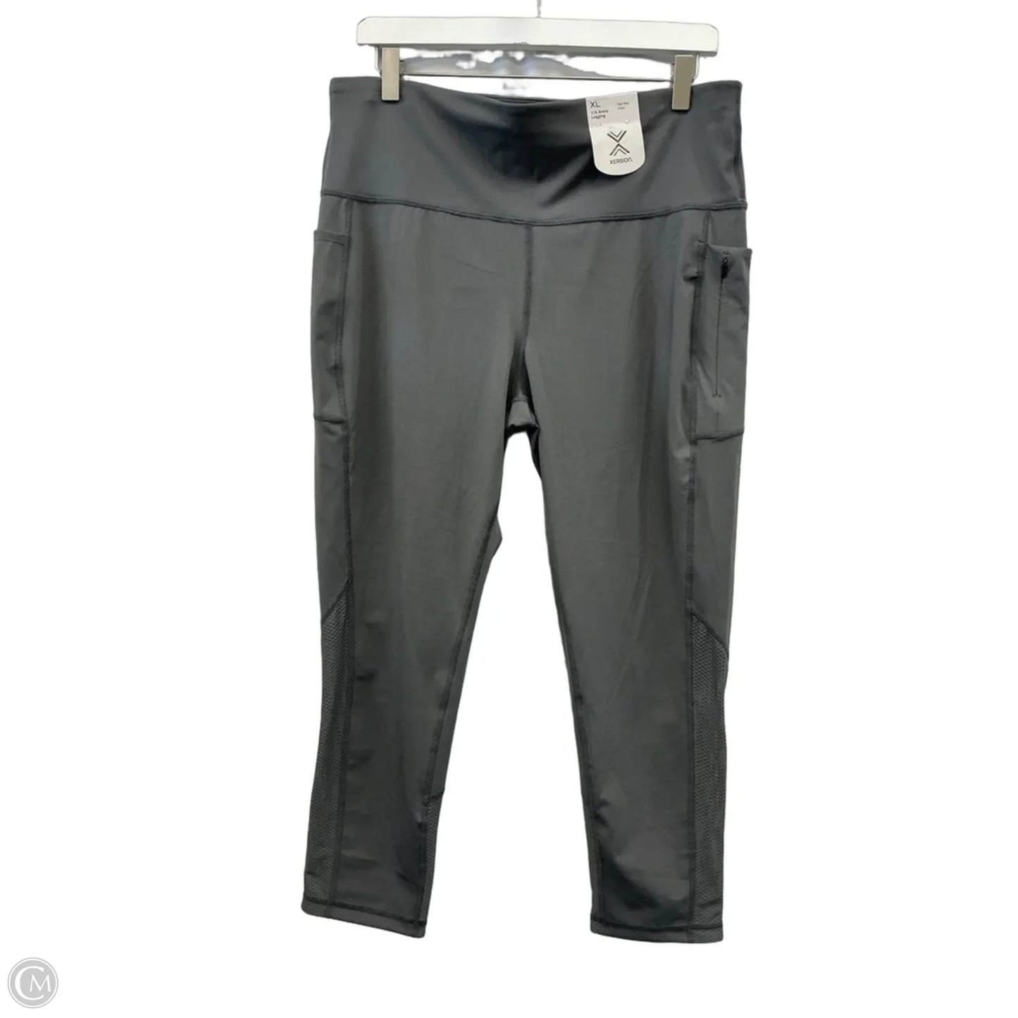 Athletic Leggings By Xersion In Grey, Size: Xl