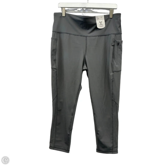 Athletic Leggings By Xersion In Grey, Size: Xl