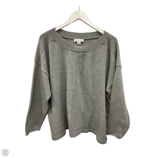 Sweater By Coldwater Creek In Grey, Size: Xl