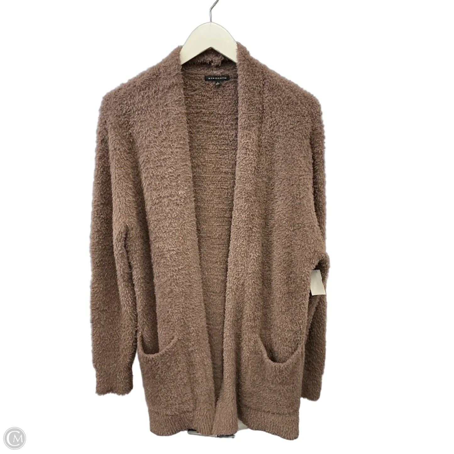 Sweater Cardigan By Staccato In Mauve, Size: L