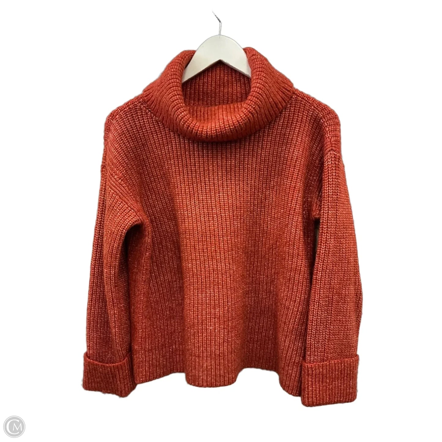 Sweater By Ann Taylor In Orange, Size: M