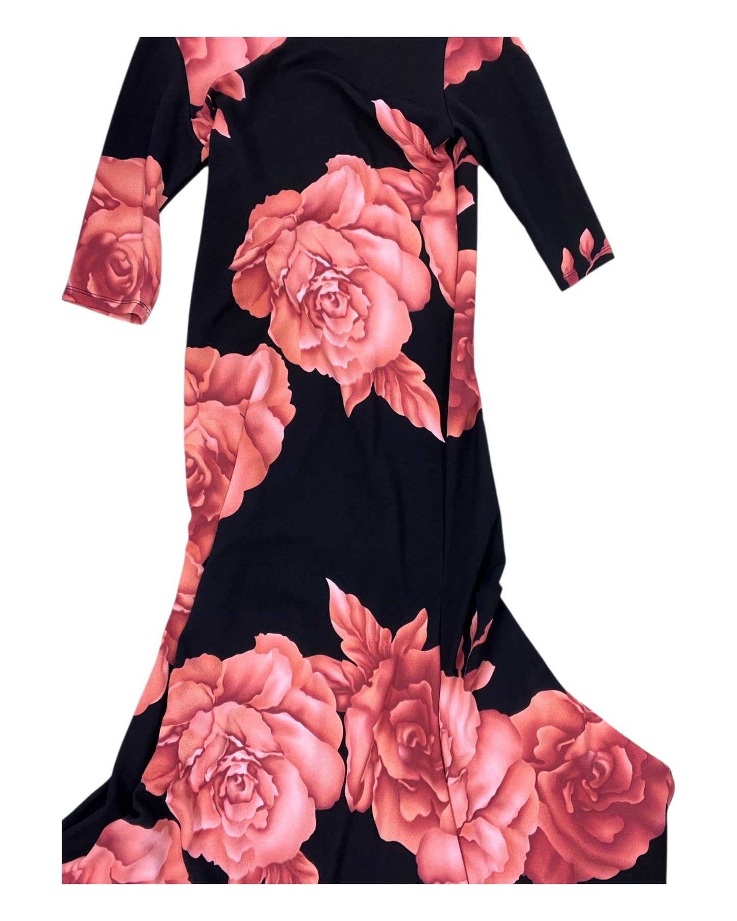 Dress Party Long By Clothes Mentor In Black & Orange, Size:Xl