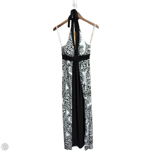 Dress Casual Maxi By Bisou Bisou In Black & White, Size: S