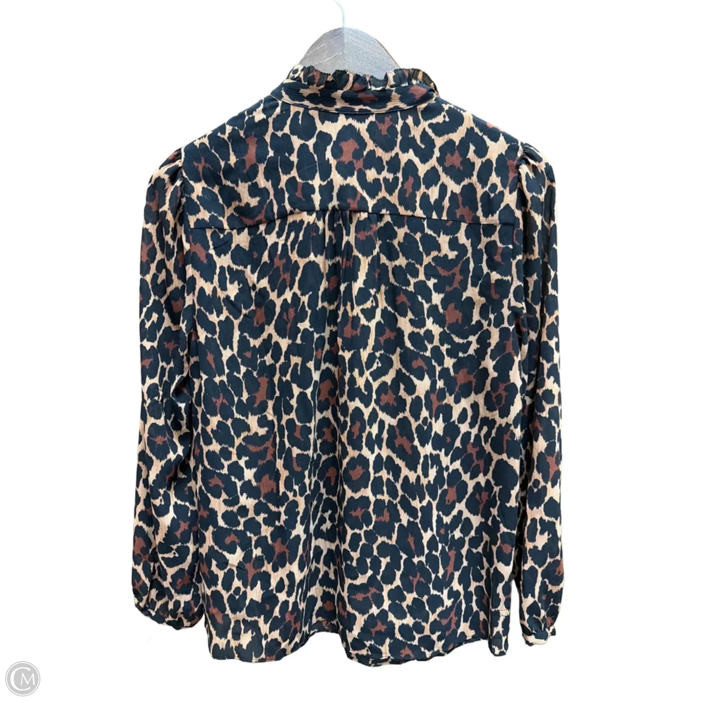 Top Long Sleeve By J. Crew In Animal Print, Size: S