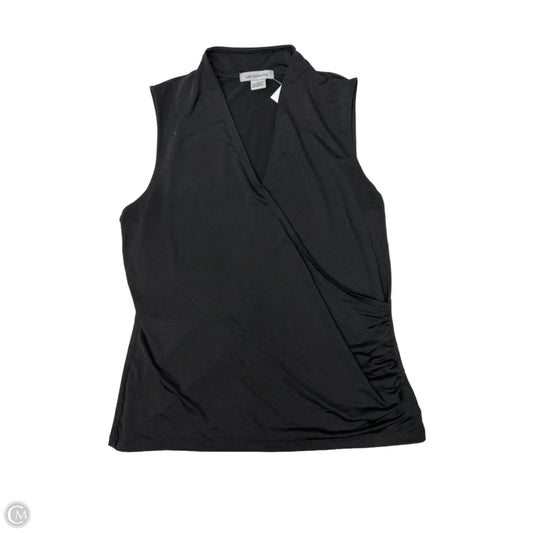 Top Sleeveless By Liz Claiborne In Black, Size: L