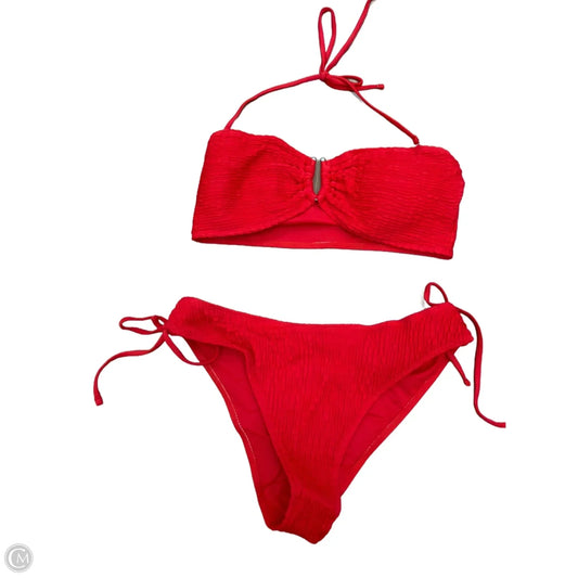 Swimsuit 2pc By Shein In Red, Size: L
