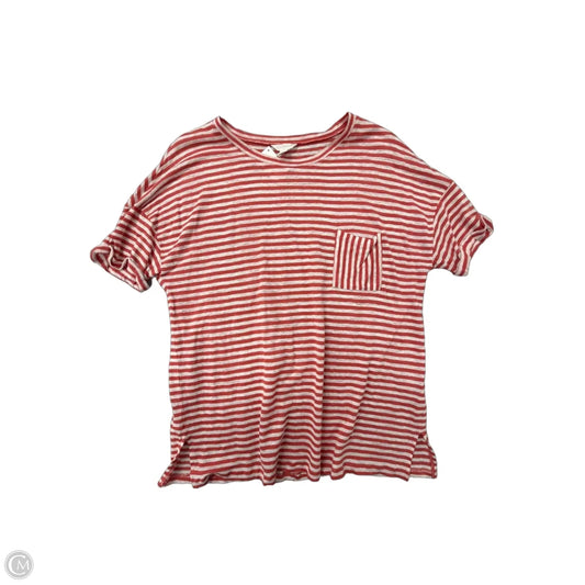 Top Short Sleeve Basic By Caslon In Striped Pattern, Size: S