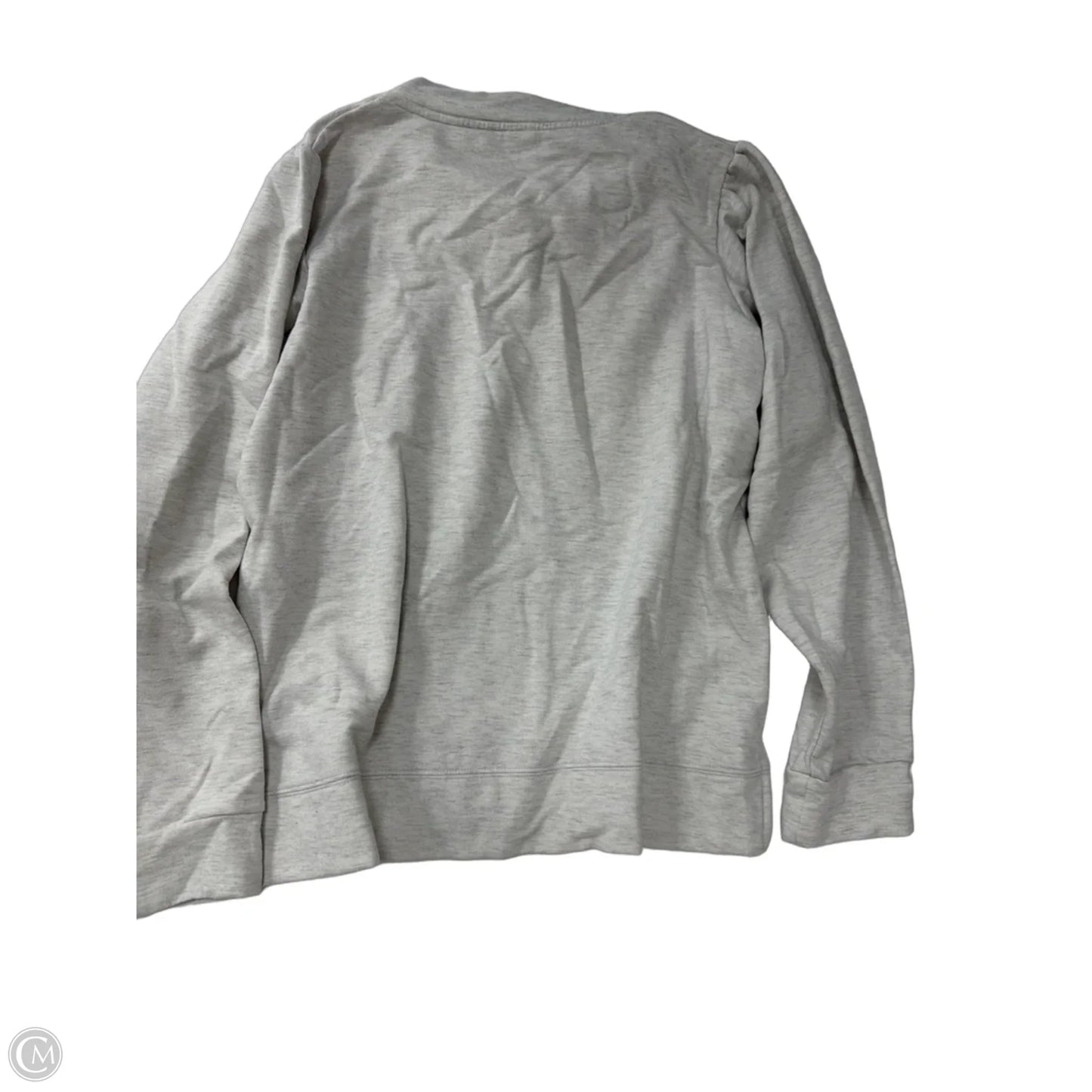 Athletic Sweatshirt Collar By Clothes Mentor In Grey, Size: L