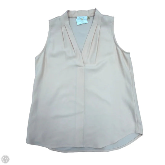 Top Sleeveless By Calvin Klein In Peach, Size: M